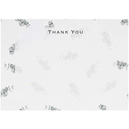 'Eucalyptus' Thank You Notecards Set Of 6>Toasted Crumpet Hot