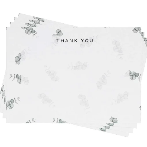 'Eucalyptus' Thank You Notecards Set Of 6>Toasted Crumpet Hot