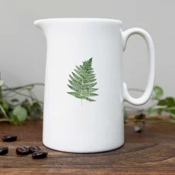 'Fern' Boxed Half Pint Fine Bone China Jug>Toasted Crumpet Cheap
