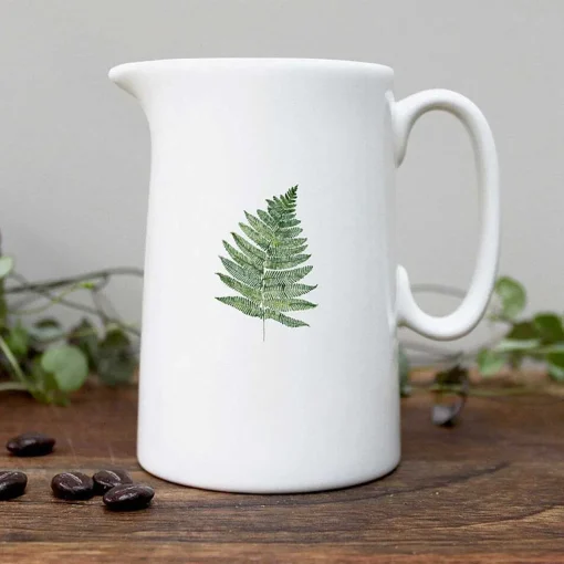 'Fern' Boxed Half Pint Fine Bone China Jug>Toasted Crumpet Cheap