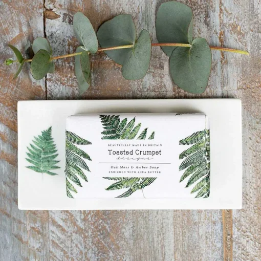 'Fern' Rectangular Soap Dish>Toasted Crumpet Sale