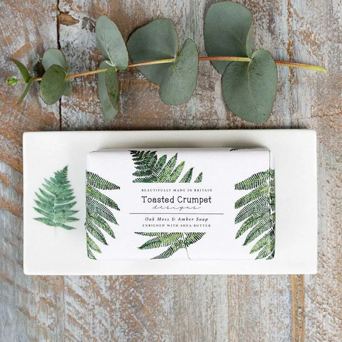 'Fern' Rectangular Soap Dish>Toasted Crumpet Sale