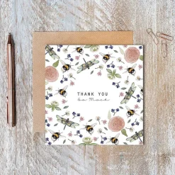 Garden Wildflower Meadows 'Thank You So Much' Card>Toasted Crumpet Flash Sale