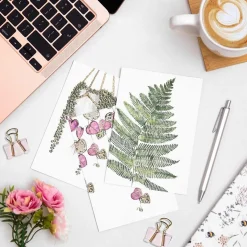 'Greenery' Notecards Mixed Set Of 8><noscript><img width=