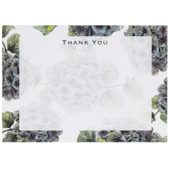 'Hydrangea' Thank You Notecards Set Of 6>Toasted Crumpet Store