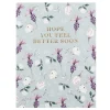 Lavender & Butterflies 'Feel Better Soon' Mini Card>Toasted Crumpet Cheap