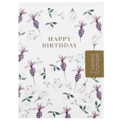 Lavender & Butterflies 'Happy Birthday!' Mini Birthday Card>Toasted Crumpet Best