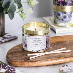 Lime, Basil & Bergamot Tin Candle><noscript><img width=