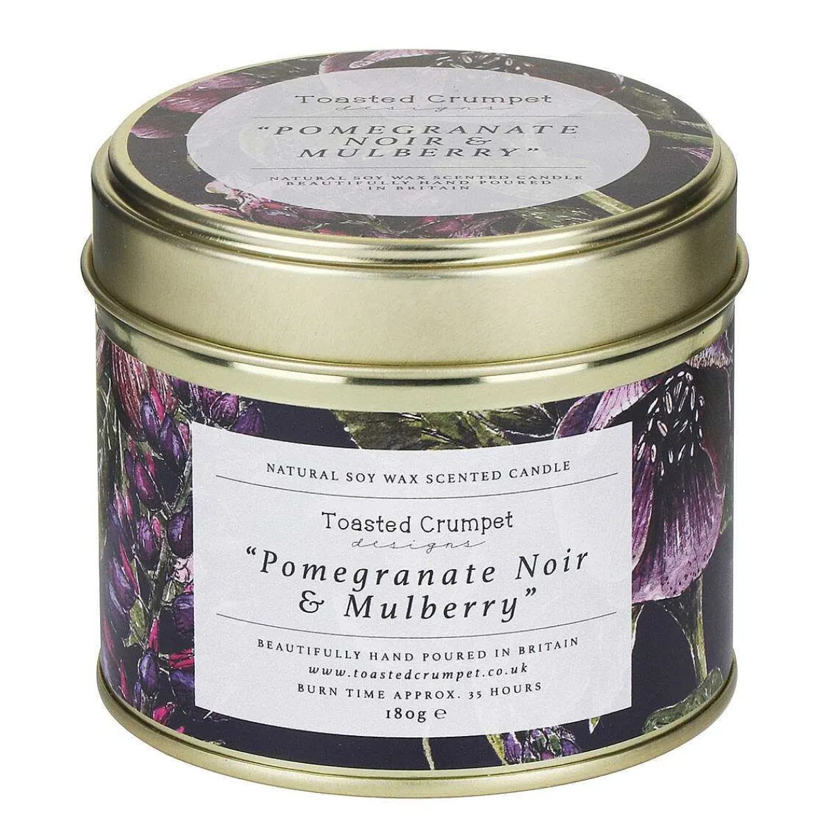 Pomegranate Noir & Mulberry Tin Candle>Toasted Crumpet Discount