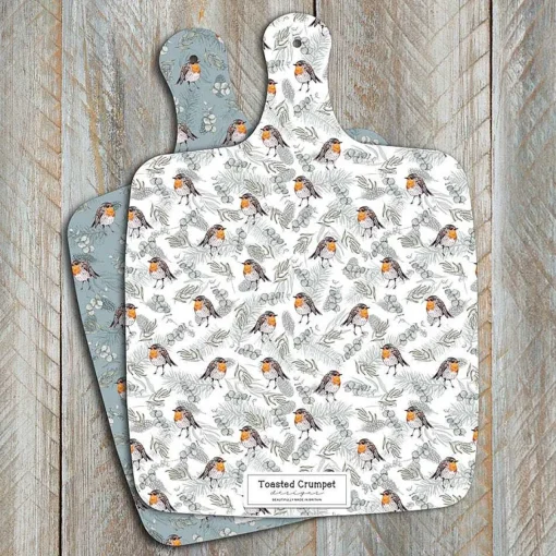 'Robins & Eucalyptus' Large Double Sided Chopping Board>Toasted Crumpet Cheap