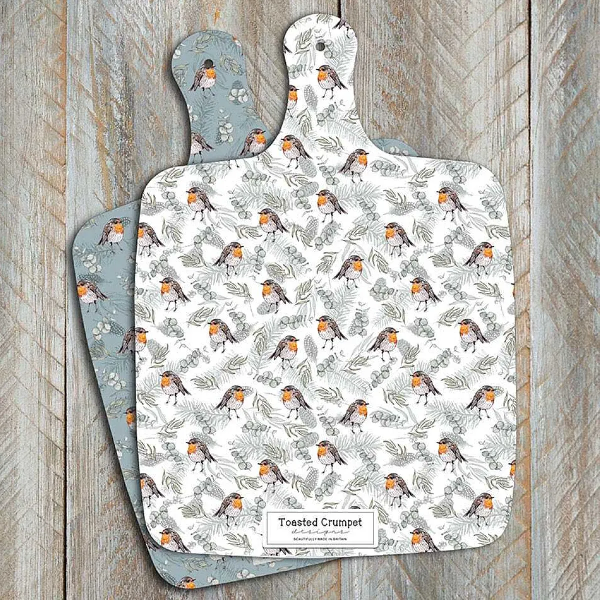 'Robins & Eucalyptus' Large Double Sided Chopping Board>Toasted Crumpet Cheap