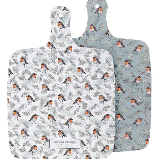 'Robins & Eucalyptus' Large Double Sided Chopping Board>Toasted Crumpet Cheap