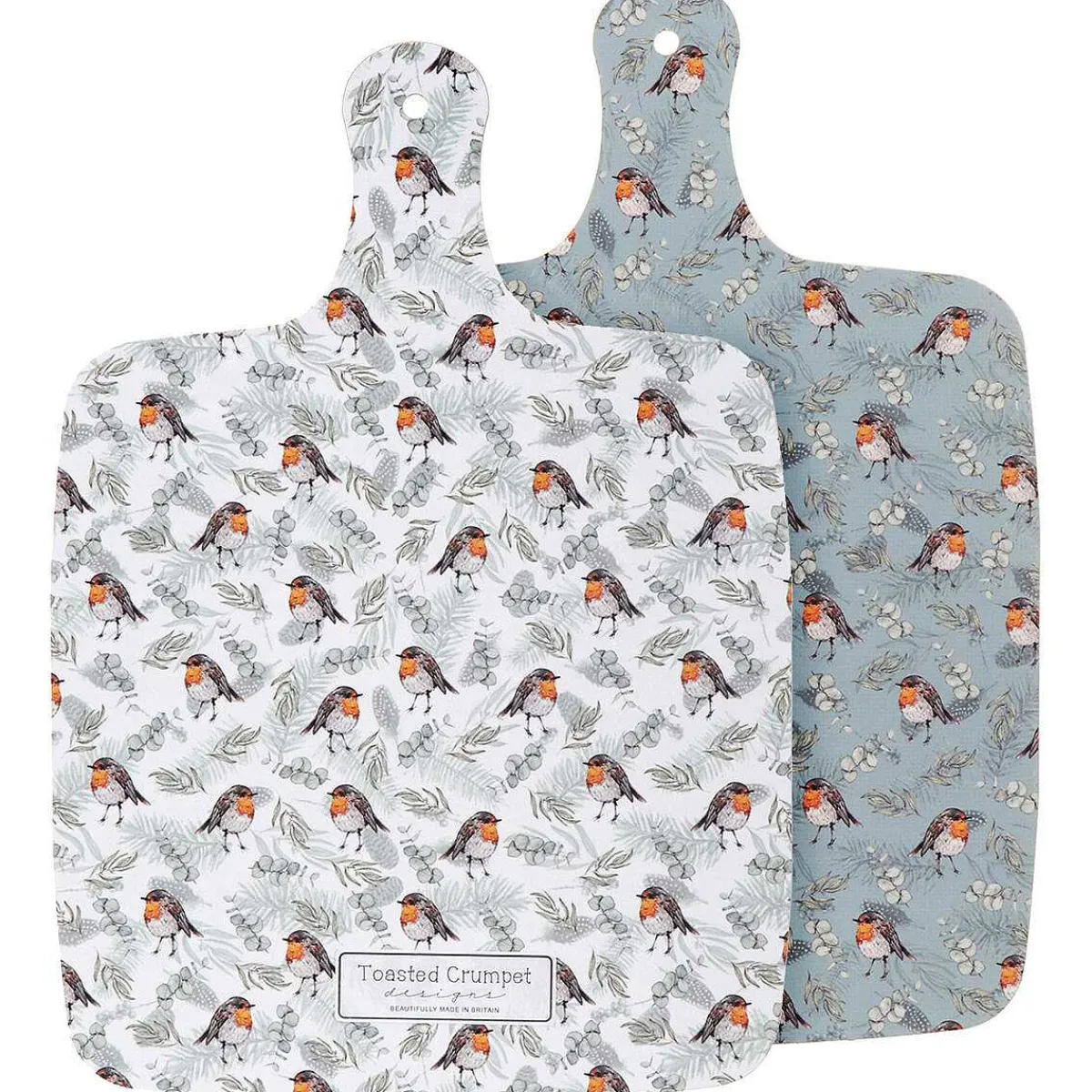 'Robins & Eucalyptus' Large Double Sided Chopping Board>Toasted Crumpet Cheap