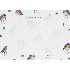 'Robins' Thank You Notecards Set Of 6>Toasted Crumpet Best Sale