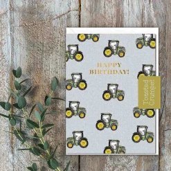 Tractors 'Happy Birthday!' Mini Birthday Card>Toasted Crumpet Cheap