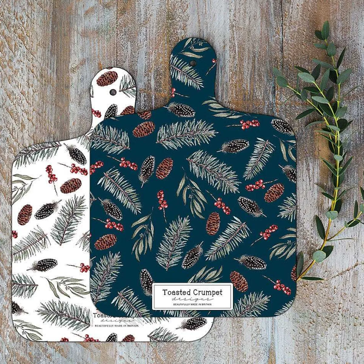 'Winter Days & Nights' Mini Double Sided Chopping Board>Toasted Crumpet Online