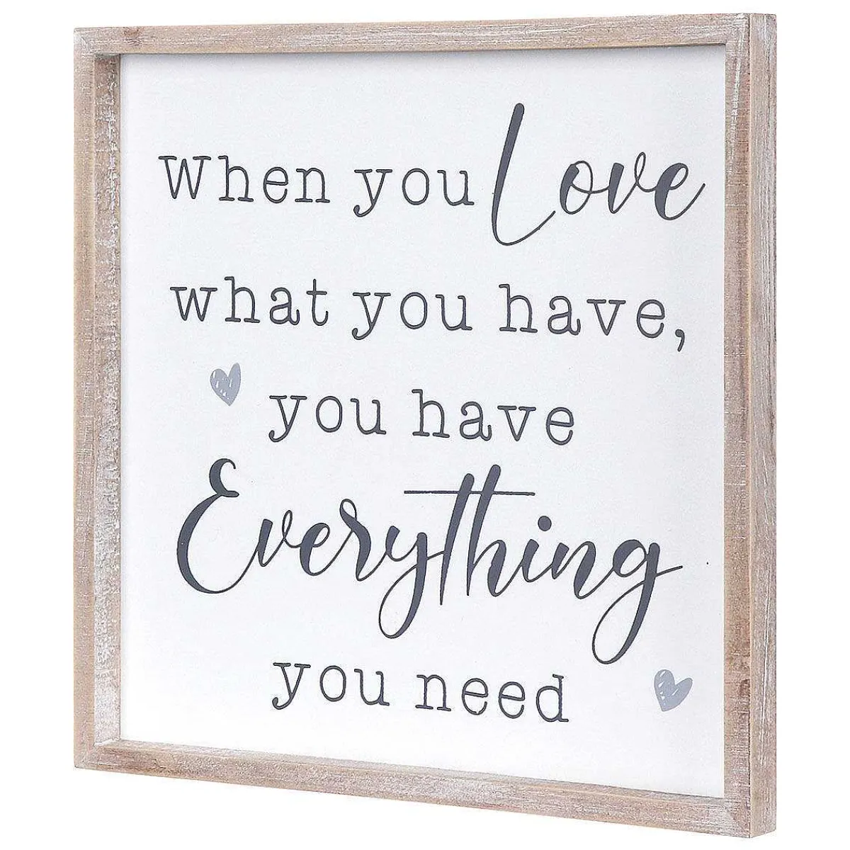 'When You Love' Square Framed Sign>Transomnia Best
