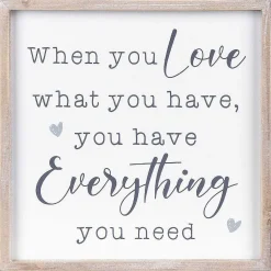 'When You Love' Square Framed Sign><noscript><img width=