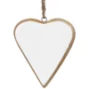 White Enamelled Wooden Heart Decoration>Transomnia Hot