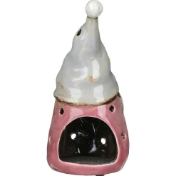 Assorted Large Pink & Grey Gonk Tealight Holder>Village Pottery Store