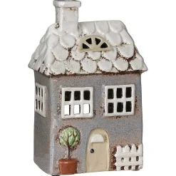 Grey Garden House Tealight Holder>Village Pottery Best Sale