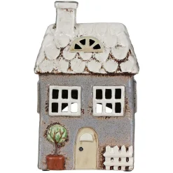 Grey Garden House Tealight Holder>Village Pottery Best Sale