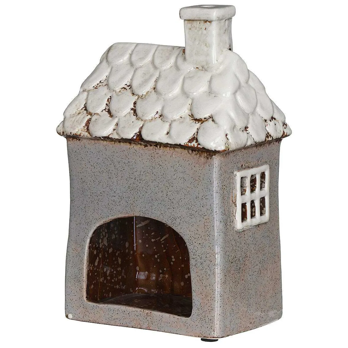 Grey Garden House Tealight Holder>Village Pottery Best Sale