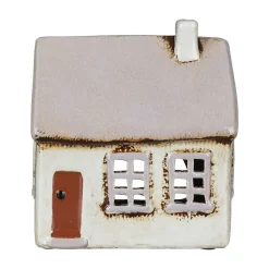 Light Grey House Tealight Holder>Village Pottery Cheap