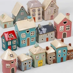 Multi Three House Tealight Holder><noscript><img width=