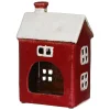 Red Heart House Tealight Holder>Village Pottery Discount
