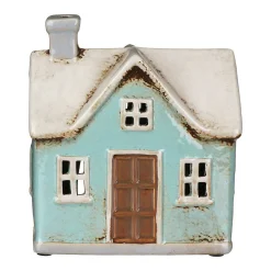 Turquoise Traditional House Tealight Holder>Village Pottery Cheap