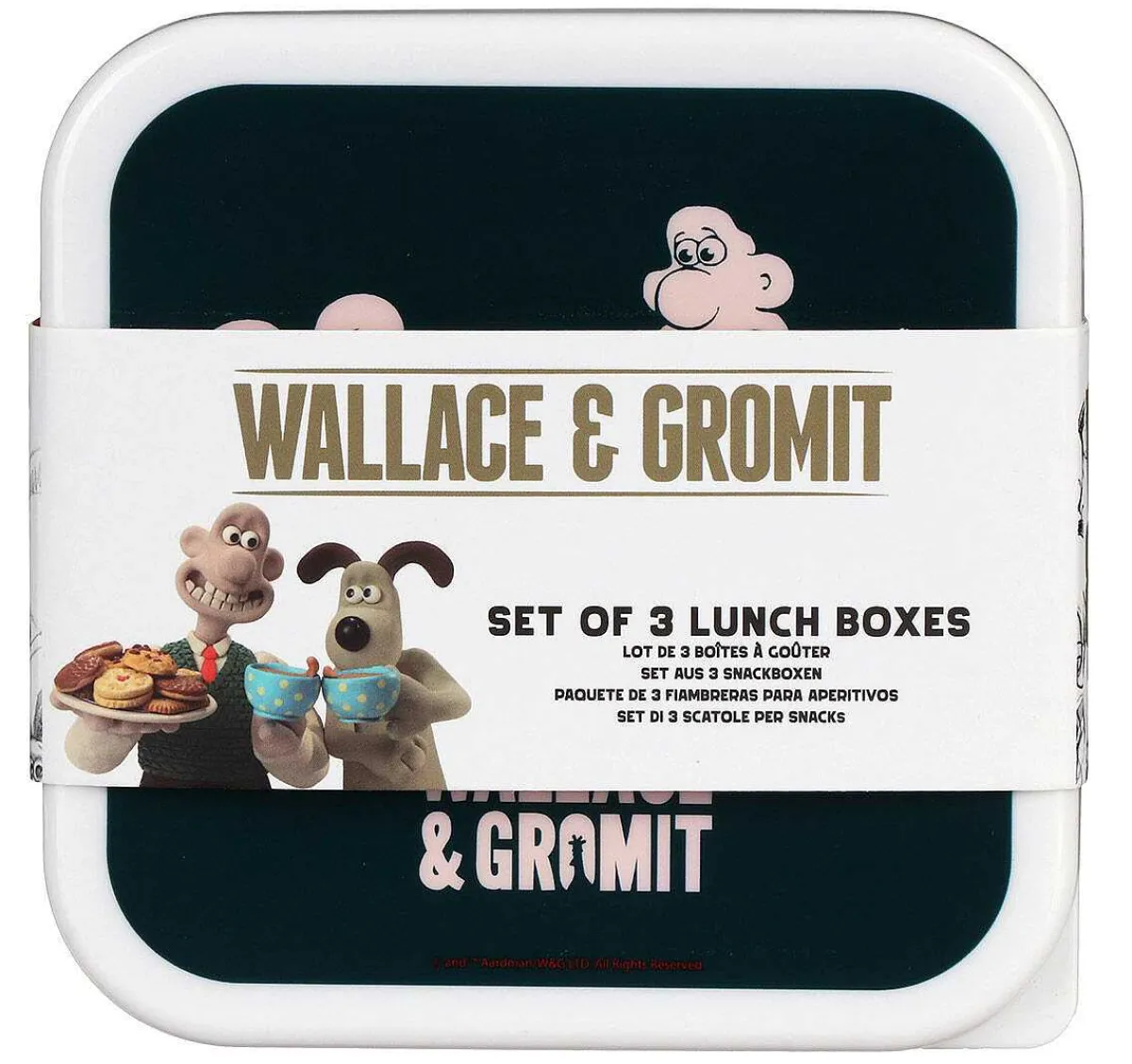 - Set Of 3 Snack Boxes>Wallace & Gromit Store