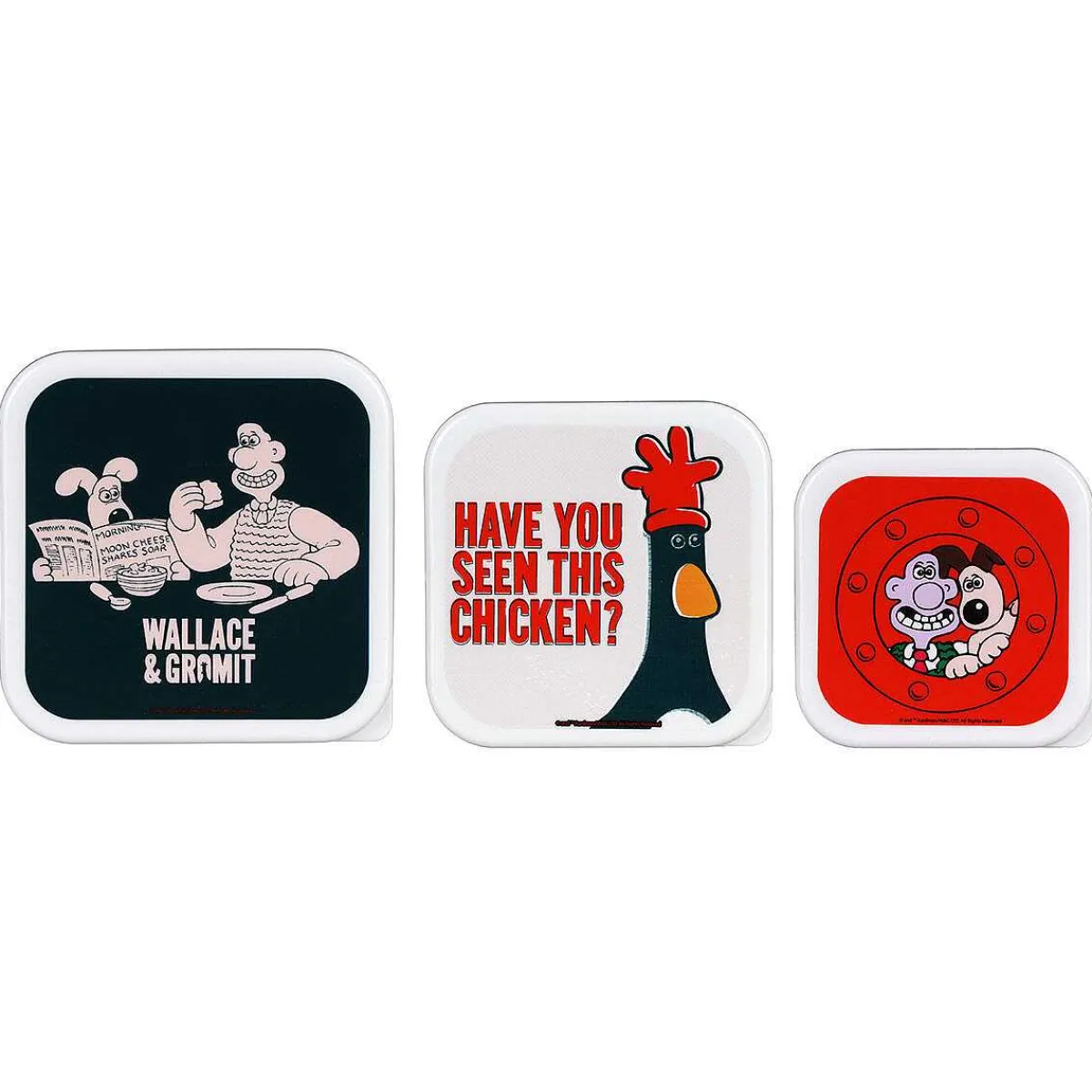 - Set Of 3 Snack Boxes>Wallace & Gromit Store