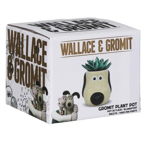 Gromit Shaped Boxed Plant Pot>Wallace & Gromit New