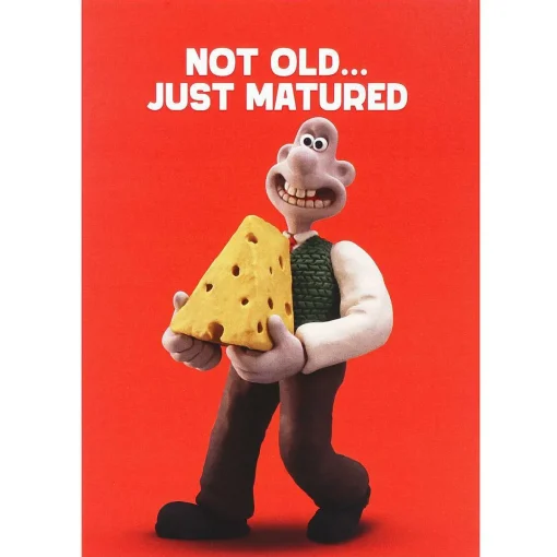 'Not Old... Just Matured' Birthday Card>Wallace & Gromit Cheap