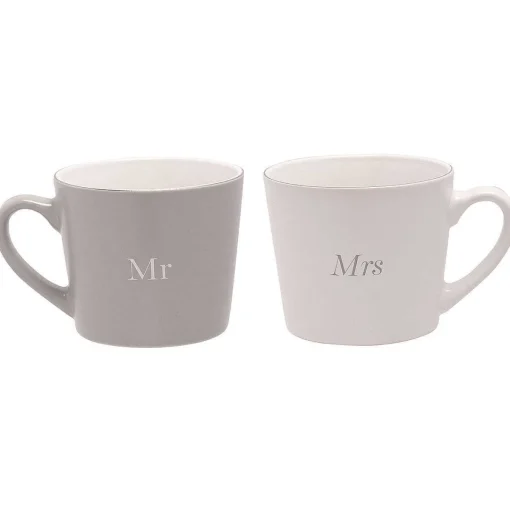 Amore 'Mr & Mrs' Boxed Set Of 2 Mugs>Widdop & Co Discount