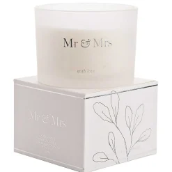 Amore Mr & Mrs Double Wick Candle>Widdop & Co Discount