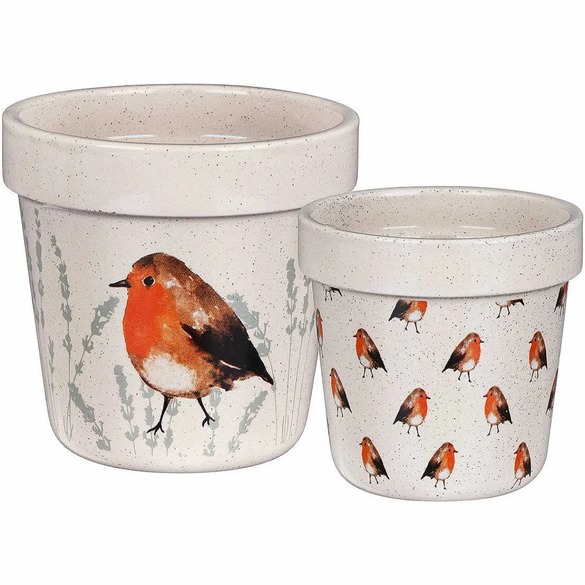 Country Living Robin Set Of Two Ceramic Planters>Widdop & Co Discount
