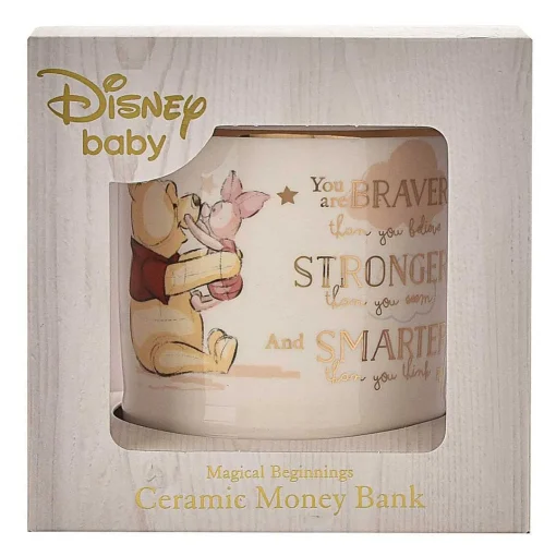 Disney Magical Beginnings Pooh Ceramic Money Box>Widdop & Co Discount