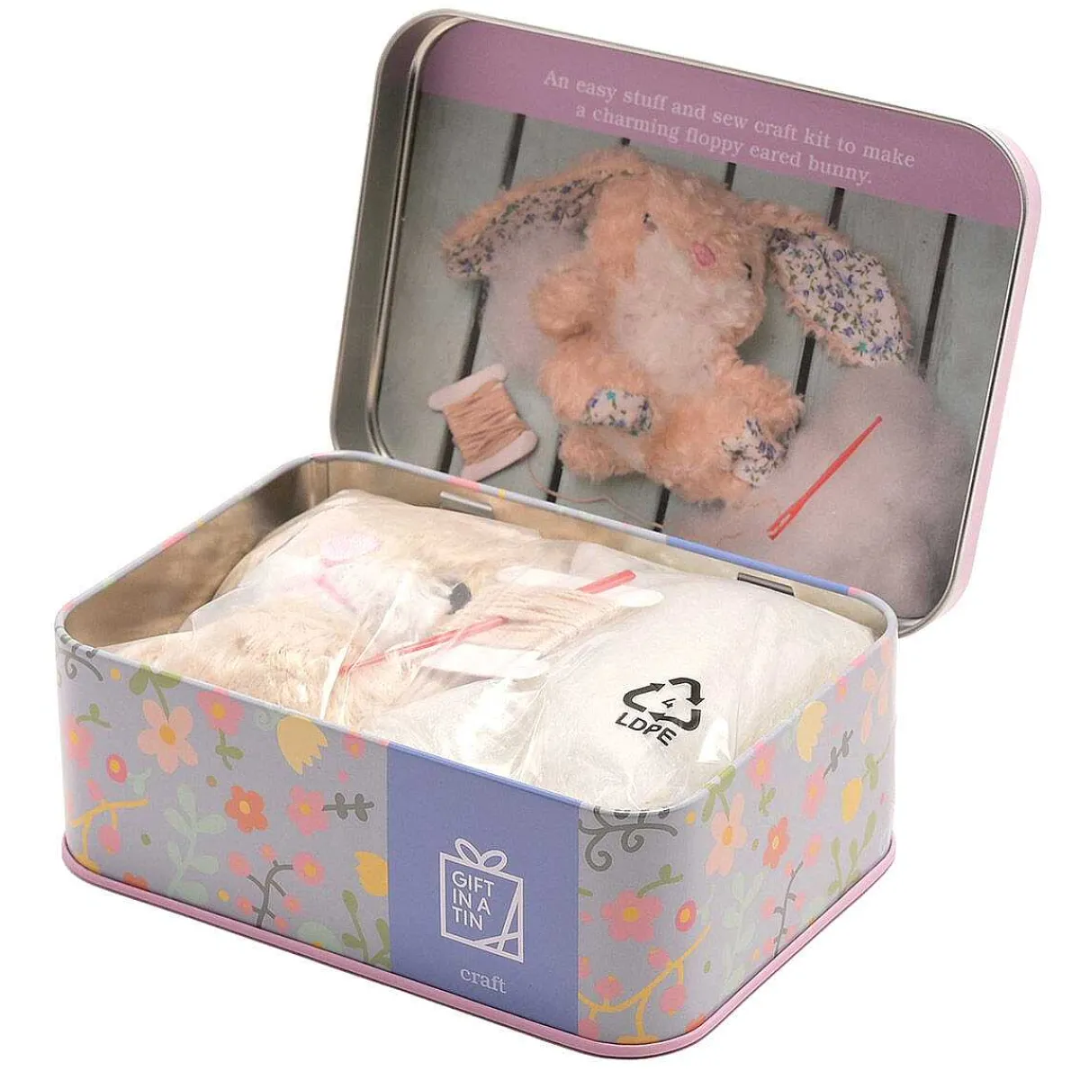 Gift In A Tin Sew Me Up Floral Bunny>Widdop & Co Discount