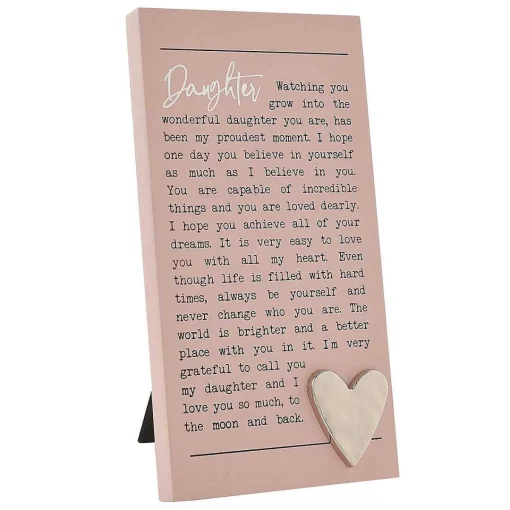 Moments Standing Plaque Daughter>Widdop & Co Discount