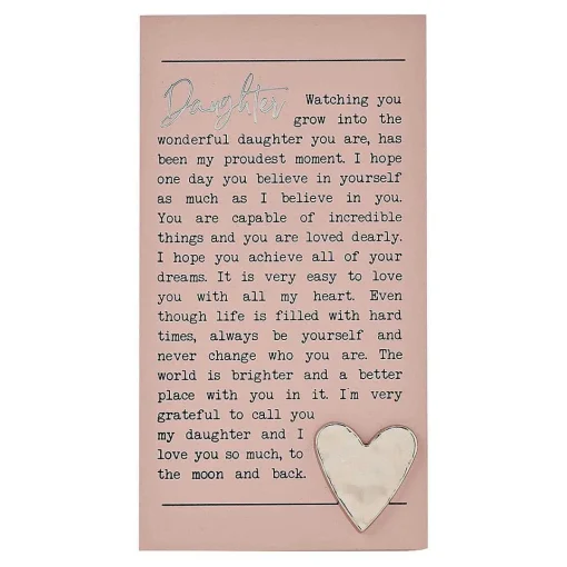 Moments Standing Plaque Daughter>Widdop & Co Discount