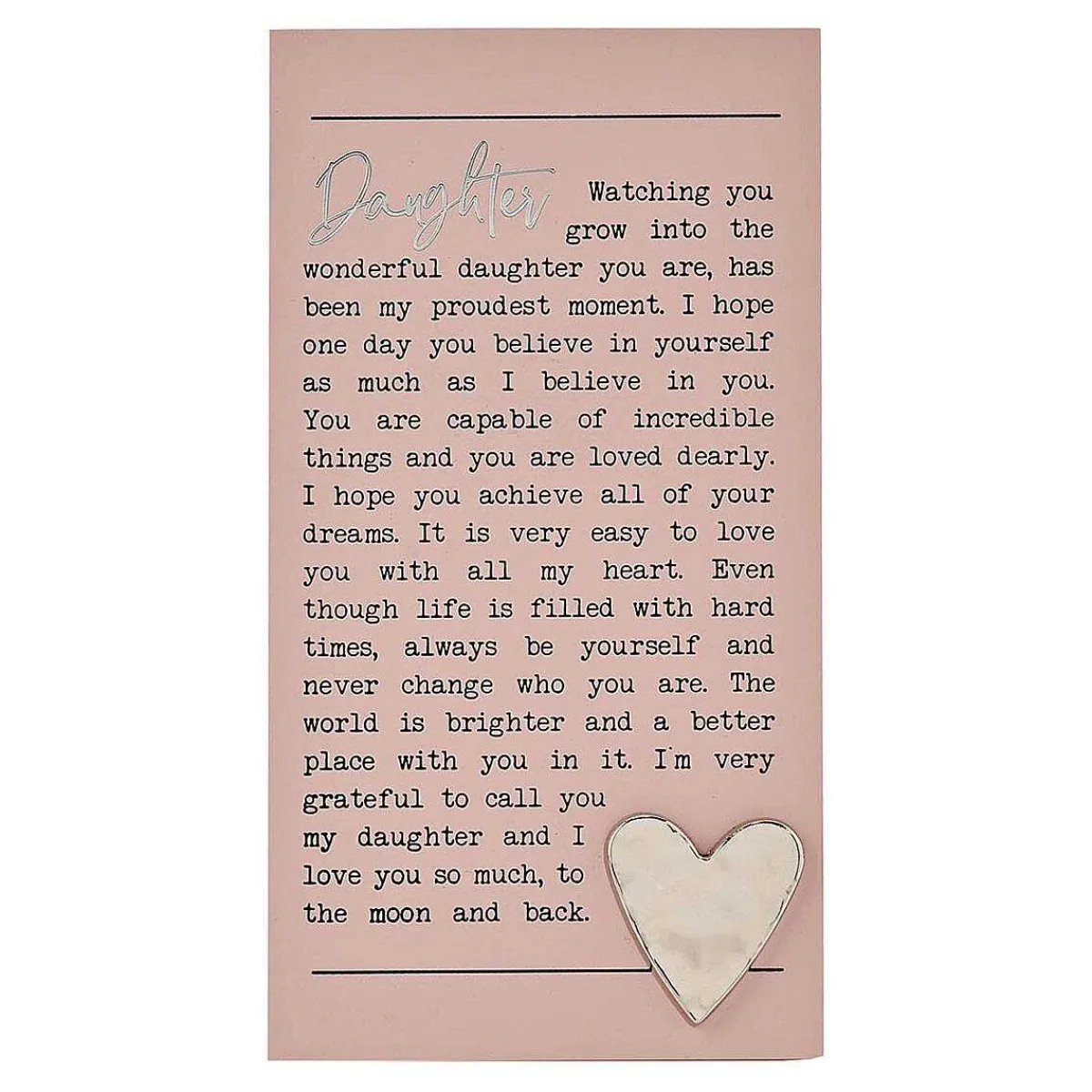 Moments Standing Plaque Daughter>Widdop & Co Discount