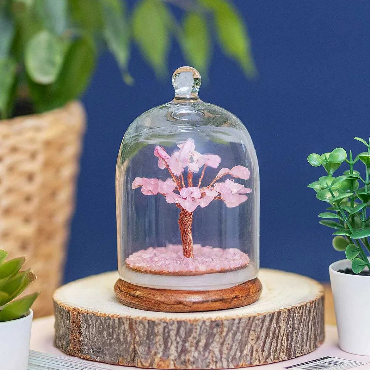 Rose Quartz Gemstone Dome Tree>Widdop & Co Shop