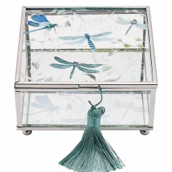 Sophia Glass Dragonfly Trinket Box><noscript><img width=