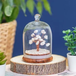 White Jade Gemstone Dome Tree><noscript><img width=