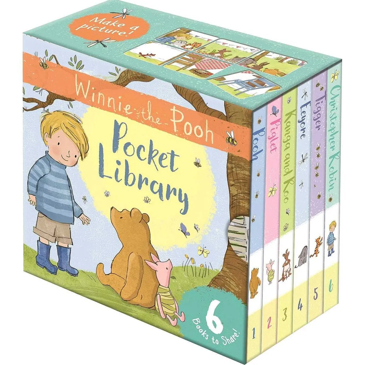 Pocket Library Set Of 6 Mini Books>Winnie The Pooh Best Sale