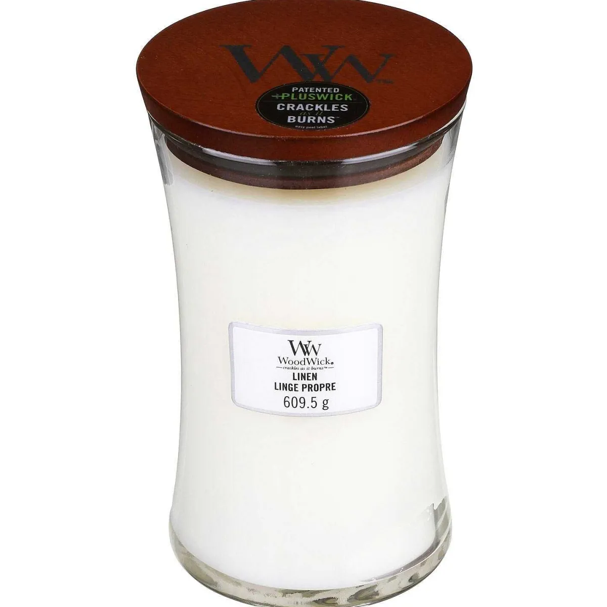Linen Large Hourglass Candle>WoodWick Sale