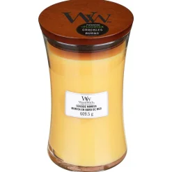 Seaside Mimosa Large Hourglass Candle>WoodWick Shop
