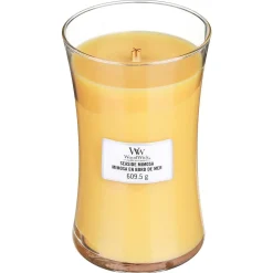 Seaside Mimosa Large Hourglass Candle>WoodWick Shop